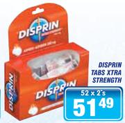 Disprin Tabs Xtra Strength-52 x 2's