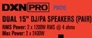 DXN Pro Dual 15" DJ/PA Speakers (Pair) PW215