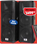 DXN Pro Dual 15" DJ/PA Speakers (Pair) PW215