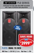 Dixon PLD Series Dual 15Inch PLD215