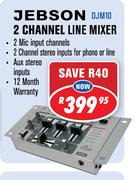 Jebson 2 Channel Line Mixer DJM10