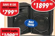 Dixon 12" DJ/PA Speakers (Pair) CDJ12