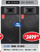 Dixon SDJ Series Dual 15Inch SDJ3001