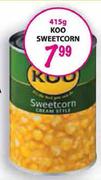Koo Sweetcorn-415g Each