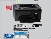 HP LaserJet Pro P1102w Wireless Mono Printer