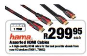 Hama Assorted HDMI Cables-each