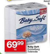 Baby Soft Dubbellaag Toiletrolle-18's