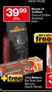 House Of Coffees Ground Coffee Assorted-250g 