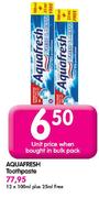 Aquafresh Toothpaste-12x100ml