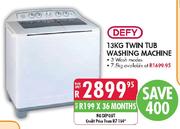 Defy Twin Tub Washing Machine-13kg
