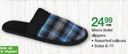 Men's Hotel Slippers-Sizes 6-11 Per Pair