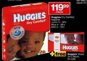 Huggies Dry Comfort Nappies Midi 3-78's Per Pack