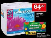 Twinsaver 2-Ply Toilet Rolls-18's