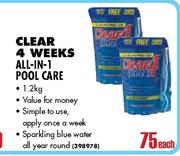 Clear 4 Weeks All-in-1 Pool Care-1.2kg