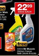 Mr. Muscle Kitchen/Bathroom Cleaner-500ml Each