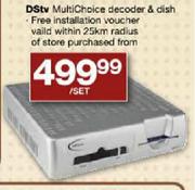 DStv MultiChoice Decoder & Dish-Per Set