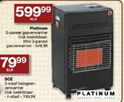 Platinum 3-Paneel Gasverwarmer Ook Beskikbaar-Elk