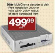 DStv MultiChoice Decoder & Dish-Per Set