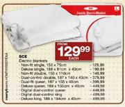 SCE Electric Blankets Digital Dual-Control Queen-Each