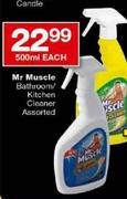 Mr. Muscle Bathroom Kitchen Cleaner Assorted-500ml Each