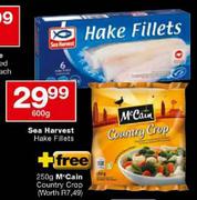 Sea Harvest Hake Fillets-600gm
