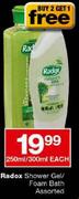 Radox Shower Gel-250ml-Each