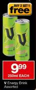 V Energy Drink-250ml-Each