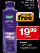 Radex Foam Bath Assorted-300ml Each