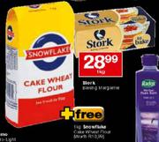Stork Baking Marganne-1kg+Free Snowflake Cake Wheat Flour-1kg