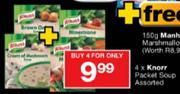 Knorr Packet Soup Assorted-4's