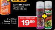 Cobra Touch Furniture Polish-2x275ml