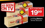 Bakers Tennis Biscuits-3x200g