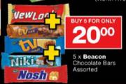 Beacon Chocolate Bars Assorted-5's