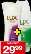 400ml Lux Body Wash & 400ml Lux Hand & Body Lotion