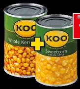 Koo Whole Kernel Corn/Sweetcorn-2x410gm