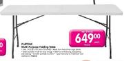 Platone Multi-Purpose Folding Table-1830(1)x750mm(h) (96633) Each