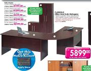  Classique Office Cherry Desk Suite Mahagany Link-750x750mm (174040)-Each