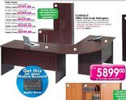Classique Office Cherry Desk Suite Mahagany-1200x750mm (174038)-Each