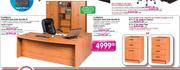 Classique Executive 4 Drawer Desk High Pedestol (196550)-Each