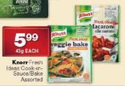 Knorr Fresh Ideas Cook-In-Sauce/Bake Assorted-43g Each