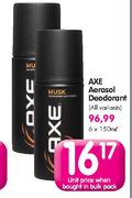 Axe Aerosol Deodorant-150ml 