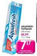 Aquafresh Toothpaste-100ml