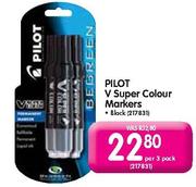 Pilot V Super Colour Markers-Per 3 Pack 