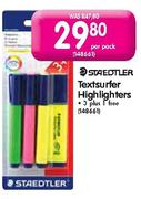 Staedtler Textsurfer Highlighters 3 Plus 1 Free -Per Pack