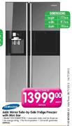 Samsung Mirror Side-By-Side Fridge/Freezer-660l