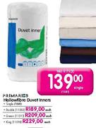 Primaries Hollowfibre Duvet Inners Double