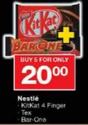 Nestle KitKat 4 Finger/Bar One 
