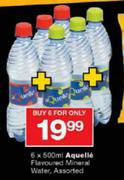 Aquelle Flavoured Mineral Water-6*500ml