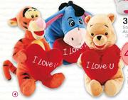 Winnie The Pooh & Friends With Heart, Assorted-25cm-Each