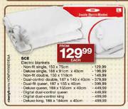 SCE Electric Blankets Digital Dual-COntrol Queen-Each